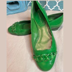 Bandolino Green Patent Leather Flats